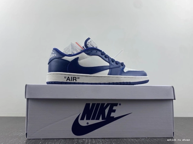 Cheap TRAVIS X JORDAN X OFF-WHITE CUSTOM AIR 1 SCOTT DM7890-101 0805